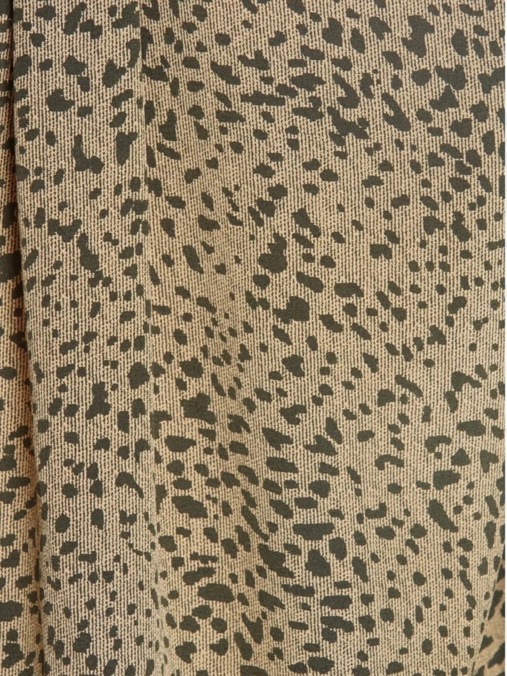 rag & bone Animal Print V-Neck Blouse in Brown & Black Size